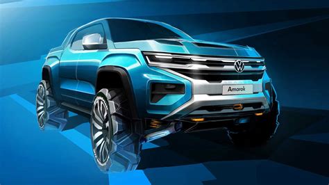 2023 Volkswagen Amarok Pickup Truck Previewed by Official Design Teaser ...