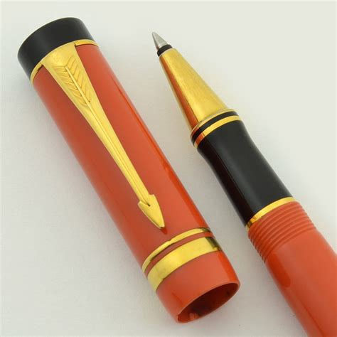 Parker Modern Duofold Rollerball Pen - Mk I, Orange (Very Nice, Works ...