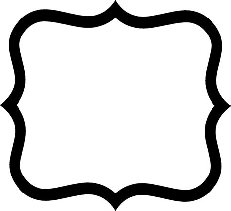 white shape png - Google Search | Label shapes, Shape templates ...