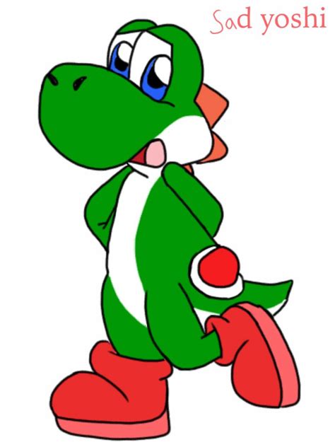 Sad yoshi by uj8th658 on DeviantArt