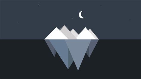 7680x4320 Resolution Iceberg Minimalist 8K Wallpaper - Wallpapers Den