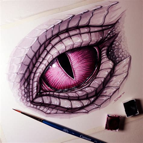 Dragon Eye Painting by LethalChris on DeviantArt