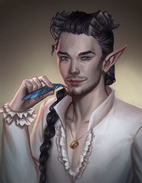 [ART] Pavel Talespinner, My Tiefling Glamour Bard : r/DnD