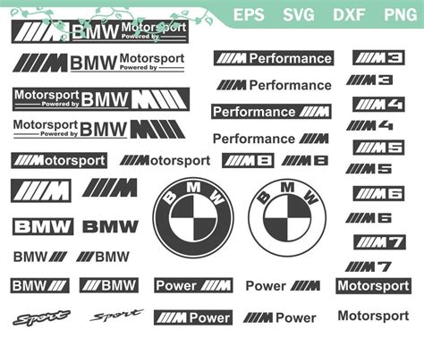 Printing & Graphic Essentials BMW LOGO dxf for laser cut Business