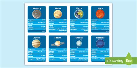 FREE! - Planet Top Trumps Card Game Activity | Twinkl Resources