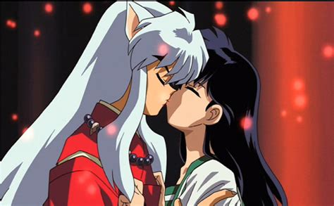 Inuyasha and Kagome's First Kiss (Movie 2) by ladyjade26 on DeviantArt