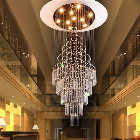 10 Lights Modern LED Crystal Ceiling Pendant Light Indoor Chandeliers ...