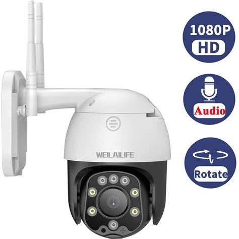 Wireless Security Camera Outdoor, WEILAILIFE 1080P Wi-Fi Home Security ...