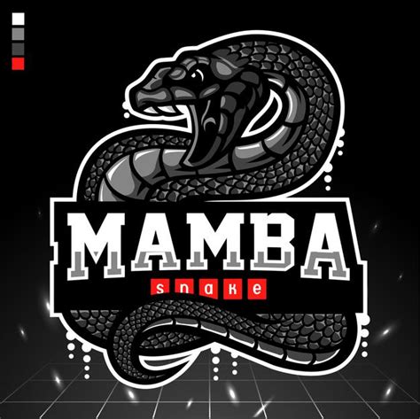 Black Mamba Snake Logo - Serunen