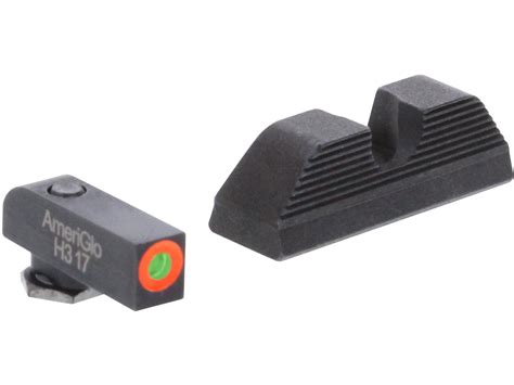 Ameriglo UC Night Sight Set Glock 17 19 19X 26 45 Gen 5 Tritium Green