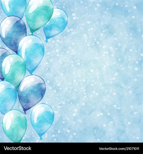 Blue balloons background Royalty Free Vector Image