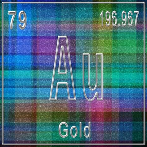 Premium Photo | Gold chemical element sign with atomic number and ...