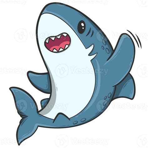 cute shark cartoon 28702191 PNG