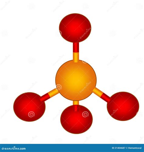 Phosphate Molecular Structure Stock Illustration - Image: 21404687