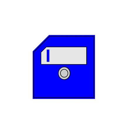 blue diskette vector illustration 7787697 Vector Art at Vecteezy