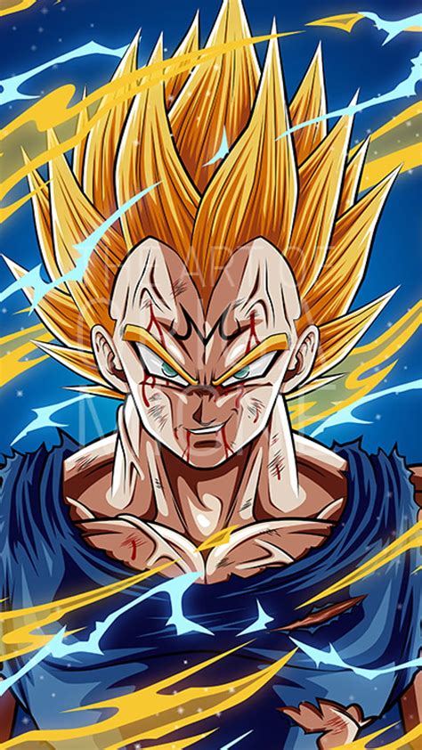 Dragon Ball Super/Z Poster Majin Vegeta 12in X 18in Free And Fast ...