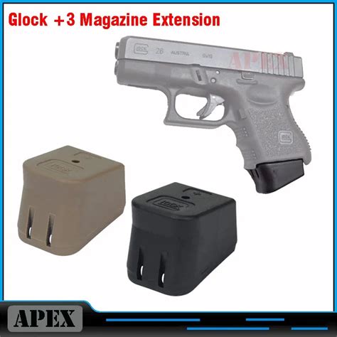 New Glock Plus 3 Magazine Base Extension Bottom Glock +3 Magazine ...