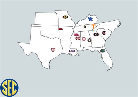 SEC Teams Map : r/CollegeBasketball