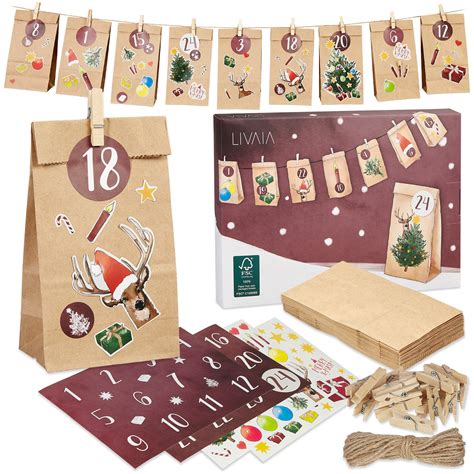 DIY Advent Calendar Bags, Reusable Advent, Fill your own Advent ...