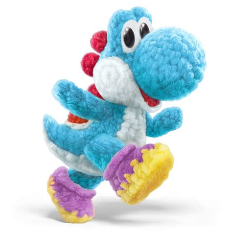 Yoshi's Woolly World + Light Blue Yarn Yoshi Amiibo [Nintendo Wii U ...