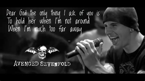 Avenged Sevenfold - Dear God (Lyric) - YouTube