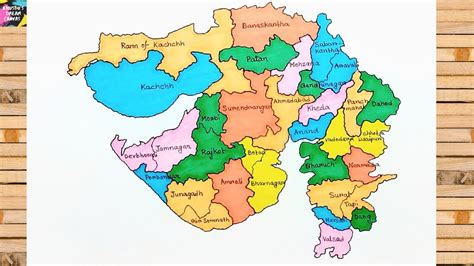 Gujarat Districts Map Easy How To Draw Gujarath Districts, 46% OFF