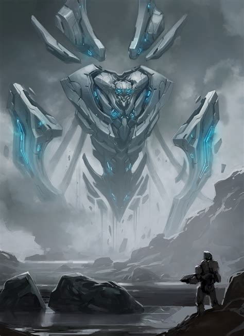 Halo_5_Guardians_Concept_Art_Gloomy_guardian_final_revis | Concept Art ...