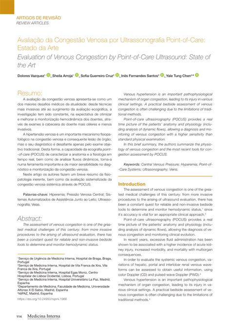 (PDF) Evaluation of Venous Congestion by Point-of-Care Ultrasound ...