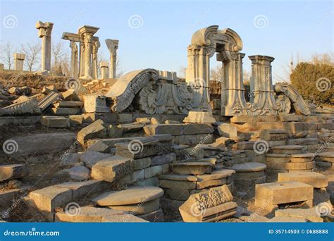 China Beijing Yuanmingyuan Ruins-Old Summer Palace Stock Photos - Image ...