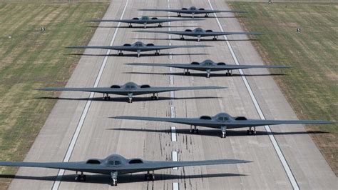 The World Reacts: The Air Force Showed Off 8 B-2 Stealth Bombers at ...