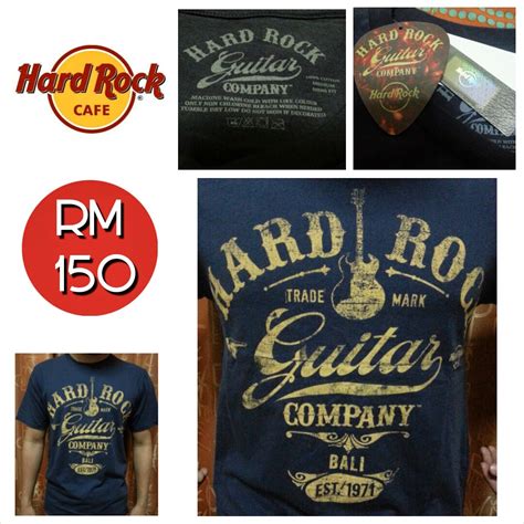 HARD ROCK CAFE BALI Guitar Company Legacy Men's T-Shirt : SALE ...