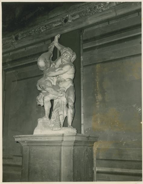 Hercules and Diomedes Statue on display in the Palazzo Vecchio on 30 ...