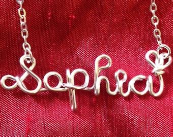 Sophia name necklace | Etsy