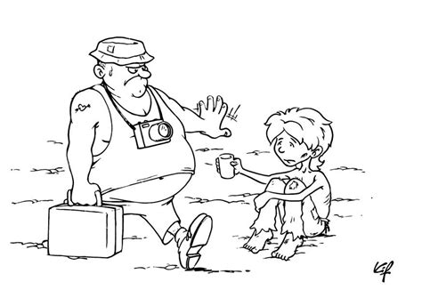 Poor Beggar Coloring Page Coloring Pages