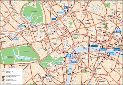 London Attractions Map PDF - FREE Printable Tourist Map London, Waking ...