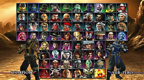 Mortal Kombat Armageddon Characters