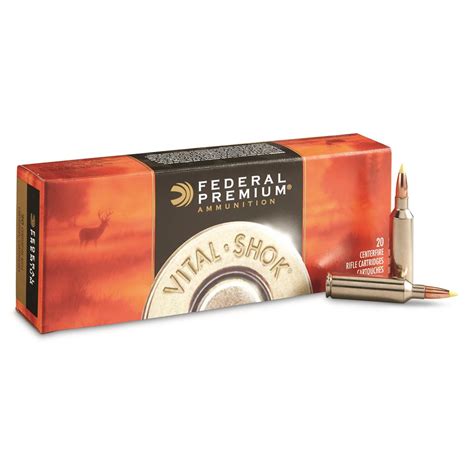 Federal Premium Vital-Shok, .270 WSM, NBT Hunting, 130 Grain, 20 Rounds ...