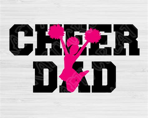 Cheer Dad Svg, Cheer Svg, Cheerleader Svg, Dxf, Png For Cricut, Silhou ...