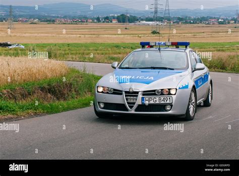 Polish police car hi-res stock photography and images - Alamy