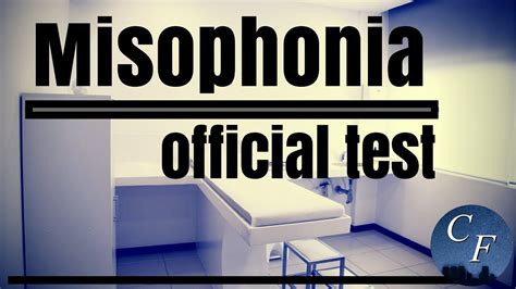 Misophonia official test - YouTube