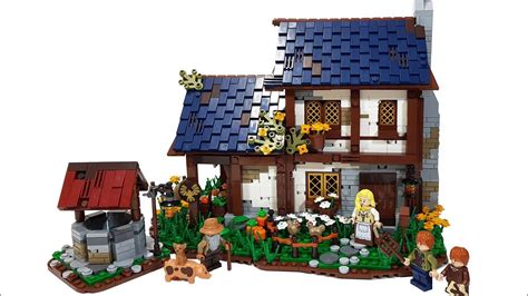 LEGO MOC Medieval House 레고 창작 중세집 - YouTube