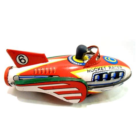 Rocket Racer 6 | Toy rocket, Toys, Tin toys