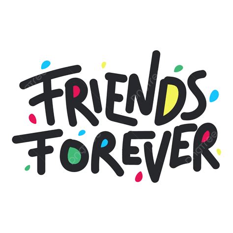 Friends Forever Text Art Style Vector, Friends, Forever, Friends ...