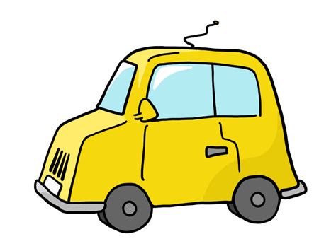 Free Cartoon Yellow Car transparent background Clipart for Download