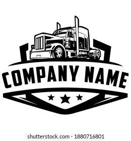 Semi Truck Company Logo Design