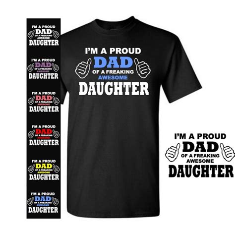 Awesome Dad Shirt Funny Quotes T-Shirt I'm A Proud Dad | Etsy