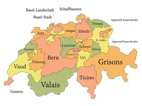 Regions and Cantons of Switzerland | Holidays to Switzerland