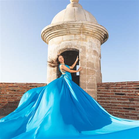 Electric Blue I - Flying Dresses