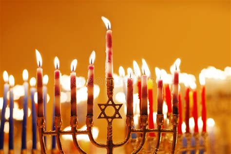 Hanukkah Candles stock image. Image of hannukah, hanukiah - 21544283