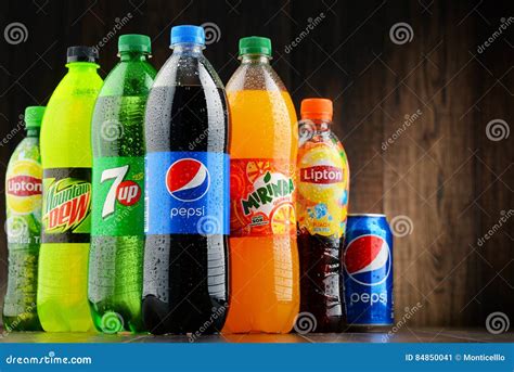 Bottles of Assorted Pepsico Soft Drinks Editorial Photo - Image of ...